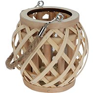 Home Styling Collection Bamboo lantern with jute holders - natural - Lantern
