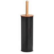 ZELLER Toilet brush black, metal, bamboo 10 × 39 cm - Toilet Brush