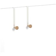 ZELLER Háček na dveře 2 ks, bílý 3 × 9 × 18 cm - Hooks
