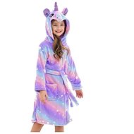 Excellent Cute plush bathrobe purple, size 104, Unicorn - Bathrobe