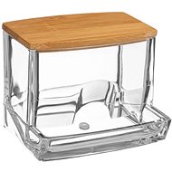 5five Simply Smart Zásobník na vatové tyčinky Selena, bambusové víko - Storage Container