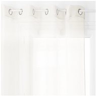 Atmosphera Window curtain with metal rings, white - Drape
