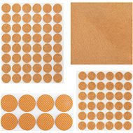 Vergionic 0544 Felt furniture pads 93 pcs, brown - Adhesive Mount