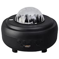 Verk 18287 LED night sky projector, Bluetooth speaker, black - Light Projector