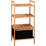 KESPER Shelving unit 4 tiers with storage box, bamboo 44 × 34 × 93 cm - Shelving Unit