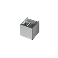 Azzardo Leticia Wall lamp IP20 - square design, aluminium - Wall Lamp