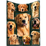 Excellent Microplush warm blanket 150 × 200 cm - Golden Retriever 2 - Blanket