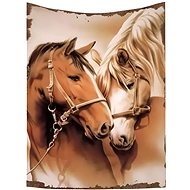 Excellent Microplush warm blanket 150 × 200 cm - Horses - Blanket