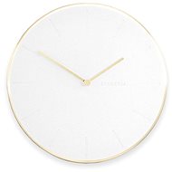 Stackers Wall Clock White & Brushed Gold Clock | white - Wall Clock
