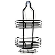 Retoo Závěsná police do sprchy, černá - Bathroom Shelf