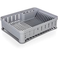 BANQUET Dish drainer myKITCHEN Color 40 × 31 × 12 cm, plastic, grey silver - Draining Board