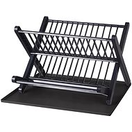 Verk 27177 Folding dish drainer black - Draining Board