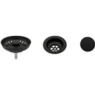 SINKS Components for granite sink - black plastic - Sink Waste Outlet
