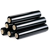 Surtep Hand stretch film 500 × 150 m, 23 mic, black, 6 pcs - Stretch Wrap