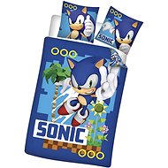 Nickelodeon Reversible bedding 140 × 200 cm Sonic Coin Hunt - Bed Linen