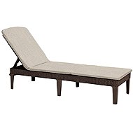 KETER Garden lounger Jaipur, brown with cushion - Garden Lounger