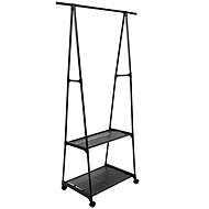 Verk 27256 Věšák na oblečení s dvěma policemi na boty černý - Clothes Hanger
