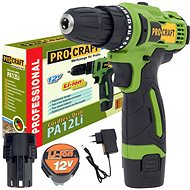 Procraft Cordless drill screwdriver PA12Li Compact, 2 × 1.5A h, 1350 rpm, 22 Nm - Cordless Drill
