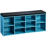 KESPER Shoe rack with bench 103,5 × 48 × 29,5 cm - turquoise - Shoe Rack