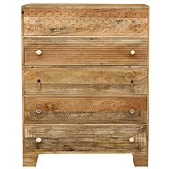 Lakshmi Manu chest of drawers 90 × 120 × 45 cm in mango wood - Chest of Drawers