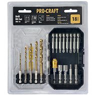 Procraft Sada vrtáků a bitů DBS-18, S2, 18 ks - Bit Set