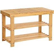 SONGMICS Bamboo shoe rack 3 shelves natural 70 × 45 cm - Shoe Rack