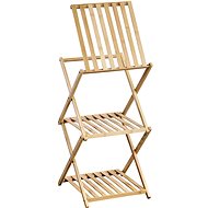 KESPER Bathroom shelf foldable bamboo 39 × 32 × 67 cm - Bathroom Shelf