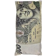 4sleep Decorative pillow banknote 2000 CZK 28 × 53 cm - Pillow