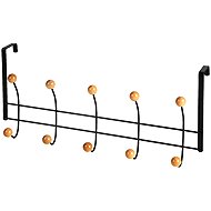 DOCHTMANN Door hanger 10 hooks 48 × 4,5 × 21,5 cm, black - Coat Hanger