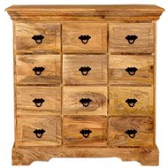 LAKŠMI Guru chest of drawers 90 × 90 × 45 cm in solid mango wood - Chest of Drawers