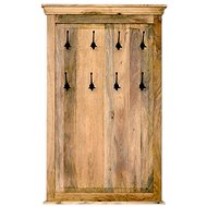 LAKŠMI Guru hanger with 8 hooks 90 × 140 × 2,5 cm made of solid mango wood - Coat Hanger