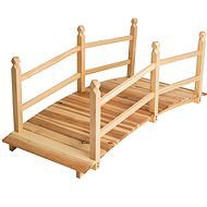Tectake Zahradní můstek dřevěný 137 cm hnědá - Garden Decoration