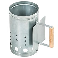Tectake briquette burner incl. heat shield silver - Chimney Starter