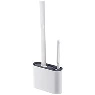 Pronett XJ5340 Silicone Toilet Brush 2 in 1, dark grey - Toilet Brush