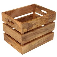 LAKŠMI Newspaper basket Gita 40 × 30 × 30 cm solid mango - Storage Box