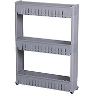 DOCHTMANN Bathroom shelf - narrow, grey, plastic, 54 × 72 × 12 cm - Shelving Unit