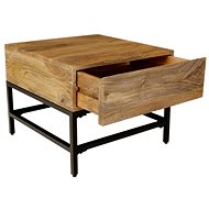 Lakshmi Folding table Gita 50 × 40 × 50 cm in solid mango wood - Side Table