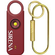 SIRENA Wine Red with brass key ring - Keychain