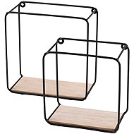 DOCHTMANN Set of wall shelves, 2pcs, black - Shelf