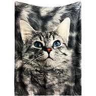 Excellent Microplush warm blanket grey 150 × 200 cm - Cat - Blanket