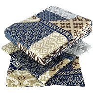 Euromat Bedspread 220 × 240 + 2× 40 × 40 cm - Tavira patchwork - Bed Cover
