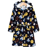 Excellent Warm plush bathrobe dark blue size 116 - Balls - Bathrobe