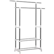 Songmicks Clothes rack, with shoe rack white - Coat Hanger