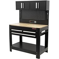 AHProfi Work table with perforated top, 3 drawers - Workbench