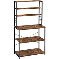 Houseland Shelving rack Vasagle Vogues black brown - Shelving Unit