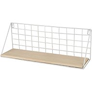DOCHTMANN Wall shelf rectangle 45 × 13 × 16 cm, metal, wood, white - Shelf