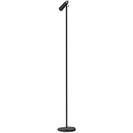 IMMAX TIT LED floor lamp, black with gold elements, CCT - Floor Lamp