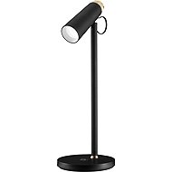IMMAX TIT LED with Qi charging, black with gold elements - Table Lamp