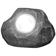 Entac Garden solar lamp stone, 13 × 9 cm, grey, white light - Garden Lighting