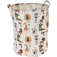 H&L Safari Party storage basket 40 × 50 cm, white - Storage Basket